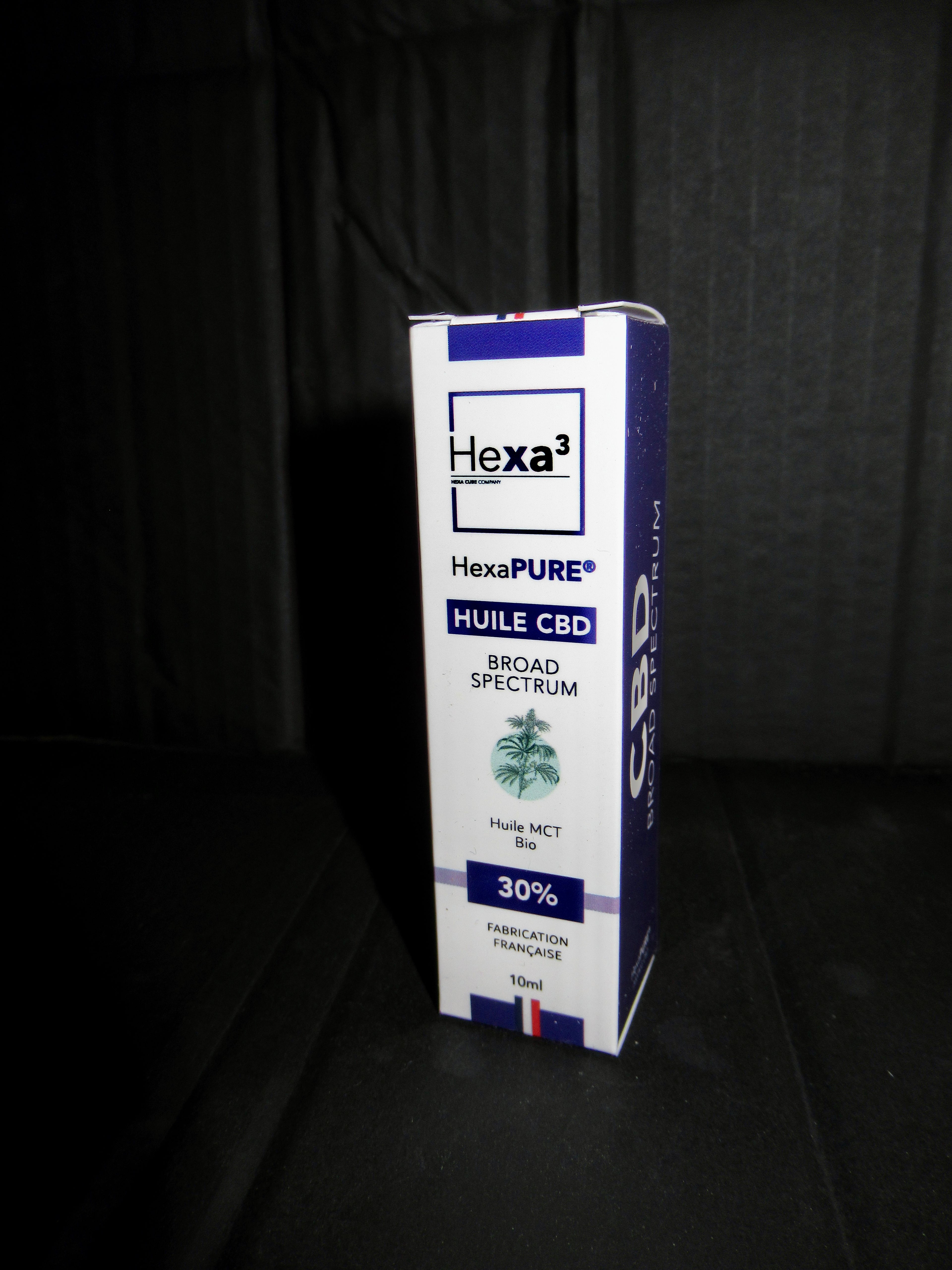 HUILE CBD 30% BROAD SPECTRUM MCT BIO 10ML HEXAPURE